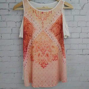 Hollister Cold Shoulder Soho Blouse Women's Size:M